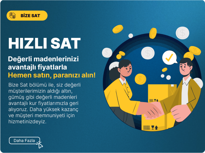 Kıymetli metallerinizi avantajlı kur farkı ile Rima Gold'a sat